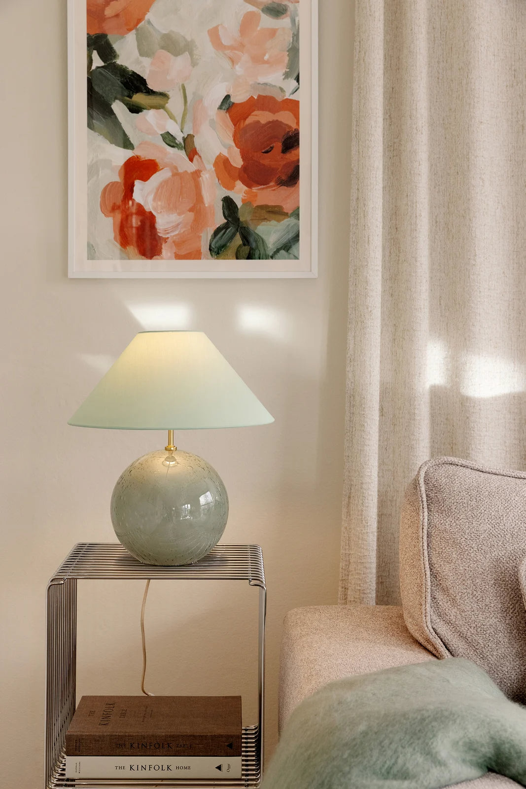 
Lampe de table design « Iris 35 » - Vert