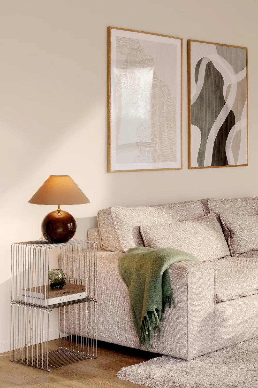 
Lampe de table design « Iris 35 » - Moka