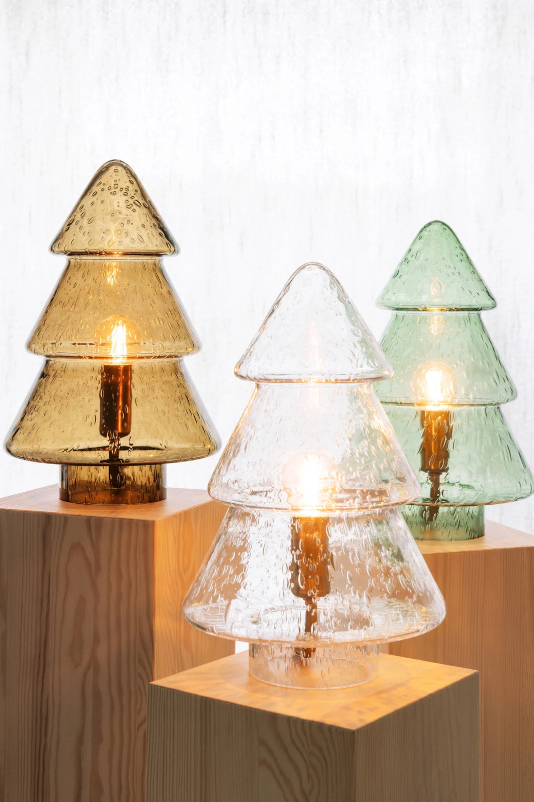 
Lampada da tavolo di design in vetro soffiato a bocca «Gran» Ø 21 x altezza 31 cm - Trasparente