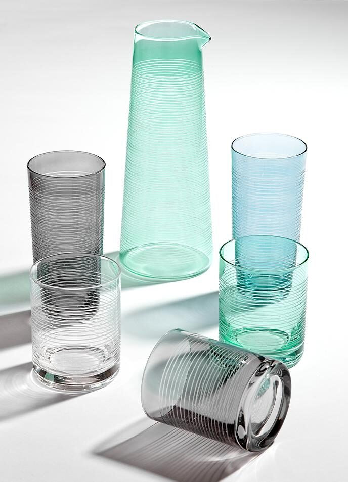 
Verres à whisky "Linear Etched", lot de 4