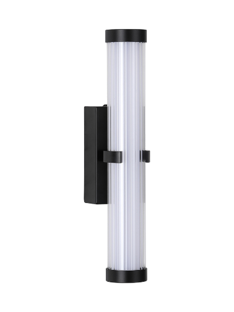 
Applique murale/lampe de salle de bain LED design dimmable « Clamp » noire - 32,5 cm