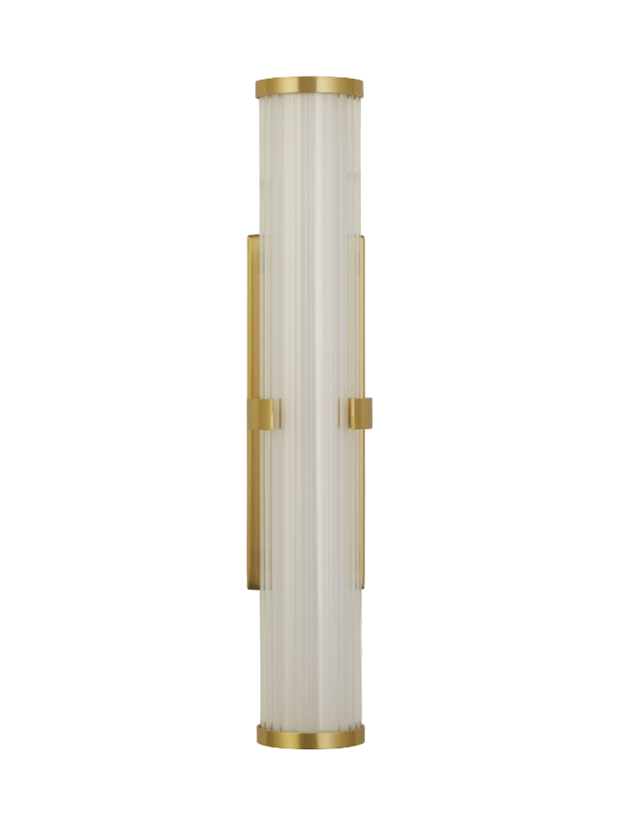 
Dimmable LED Designer Wall Light/Bathroom Light "Clamp" Gold - 12.8 in