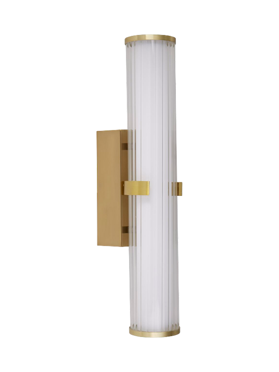 
Dimmable LED Designer Wall Light/Bathroom Light "Clamp" Gold - 43 cm