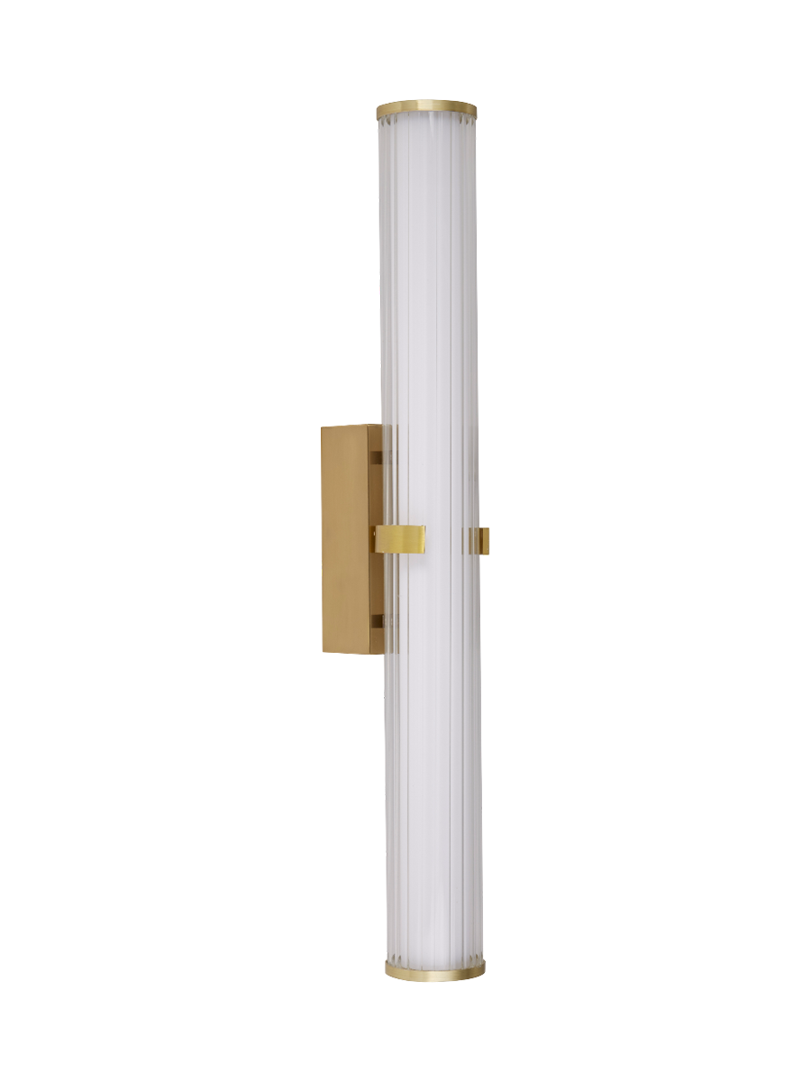 
Dimmable LED Designer Wall Light/Bathroom Light "Clamp" Gold - 63 cm