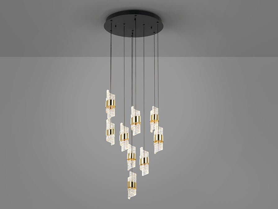 
Lampada a sospensione LED di design „Iliada“, a 9 luci