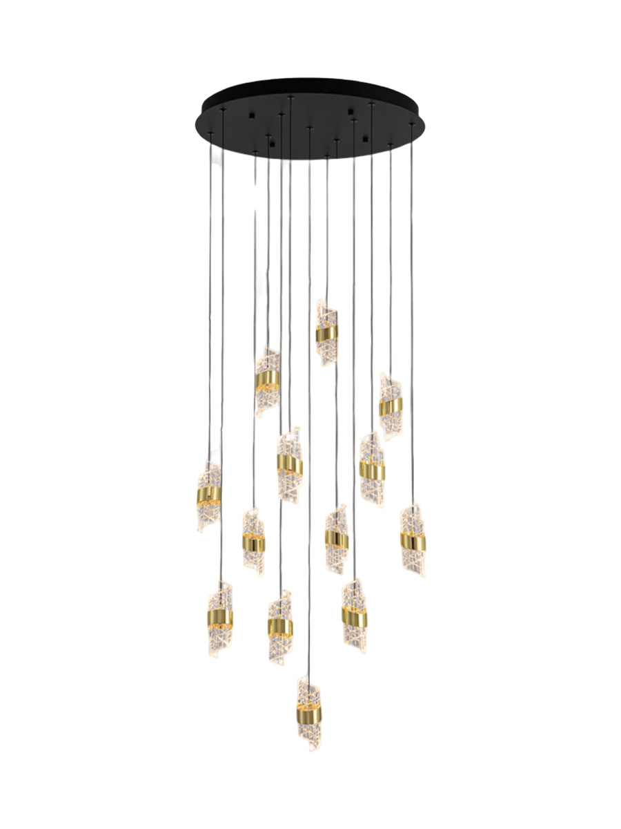
LED designer gallery light “Iliada”, 13-light