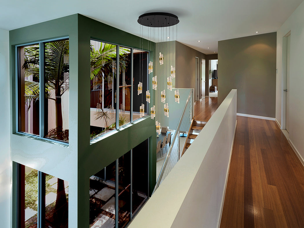 
LED designer gallery light “Iliada”, 13-light