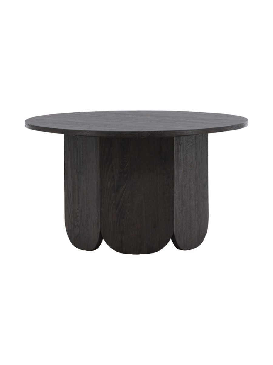 
Tavolino da caffè rotondo di design „Tekla“ Ø 80 cm - Nero