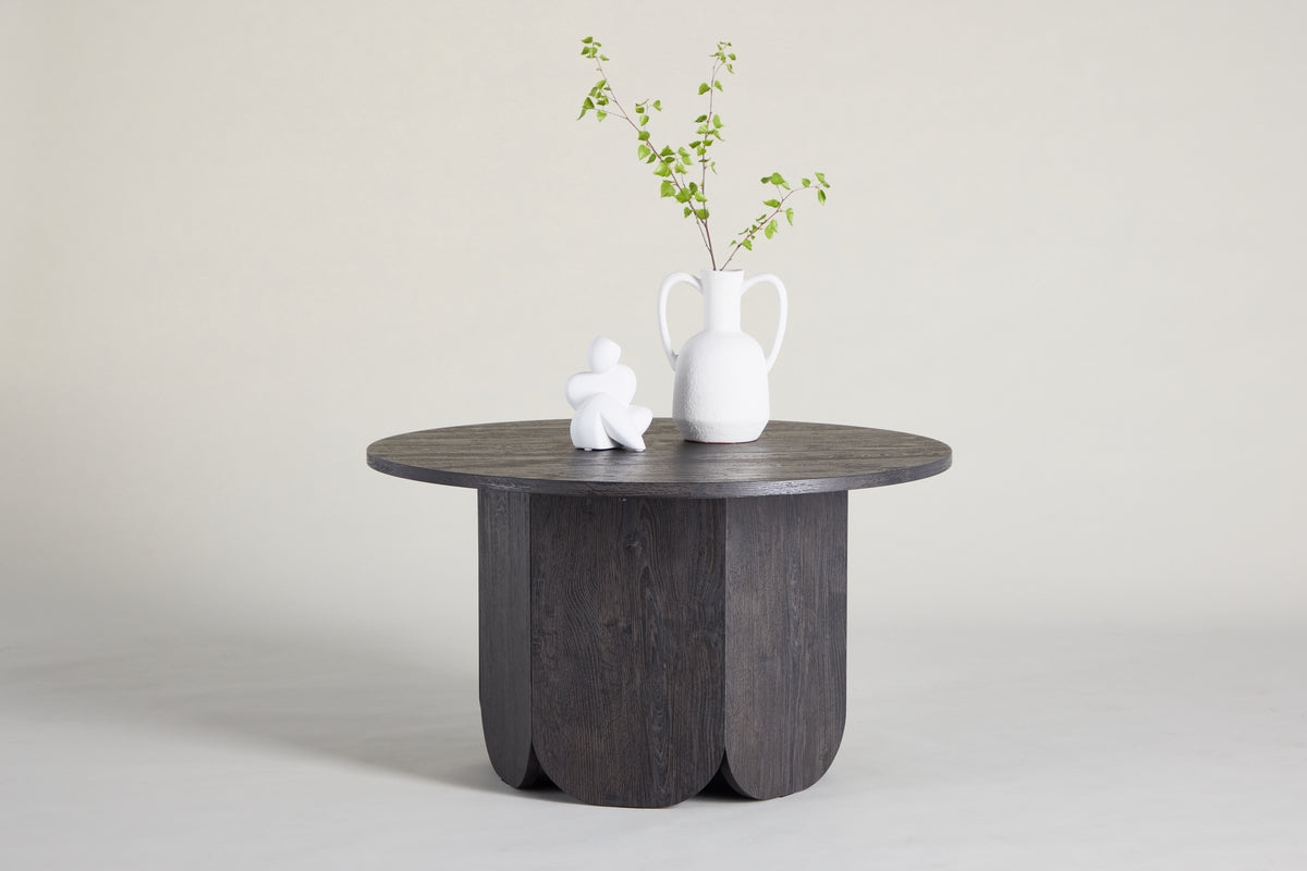 
Tavolino da caffè rotondo di design „Tekla“ Ø 80 cm - Nero