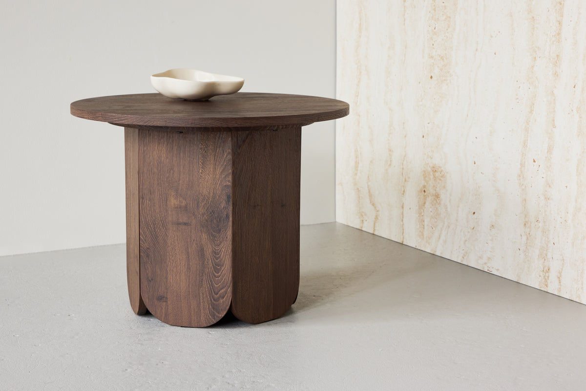 
Runder Design Beistelltisch „Tekla“ Ø 60 cm - Mocca