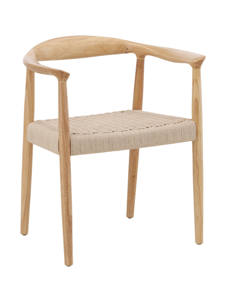 
Massivholz Design Stuhl „Lovön“ mit Armlehnen