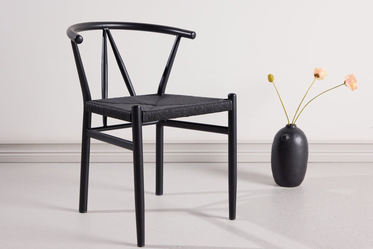 
Sedia da pranzo di design «Alfons» - Nero