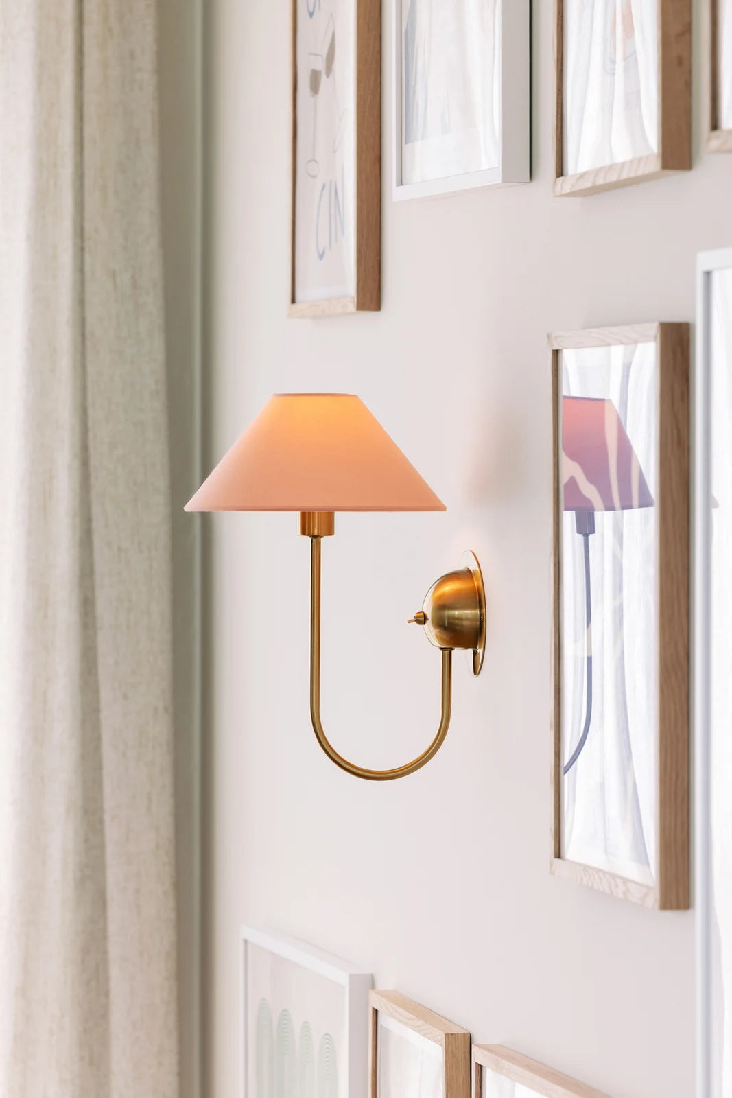 
"Iris" Wall Light Design - Blush/Gold