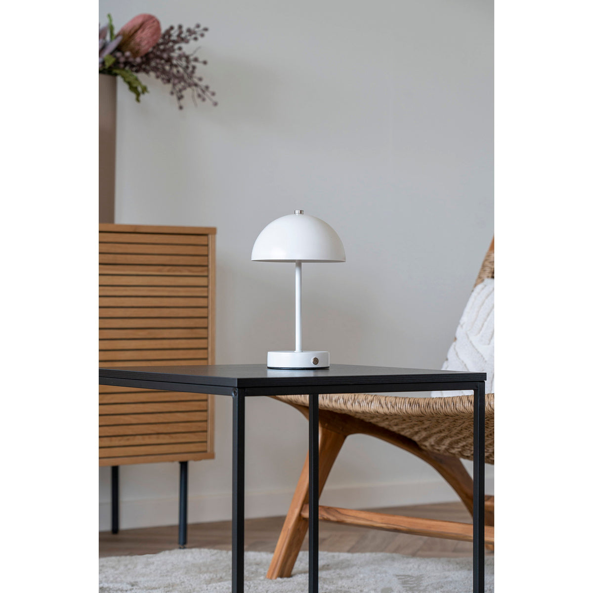 
Lampe à poser design rechargeable « Holty » - blanc