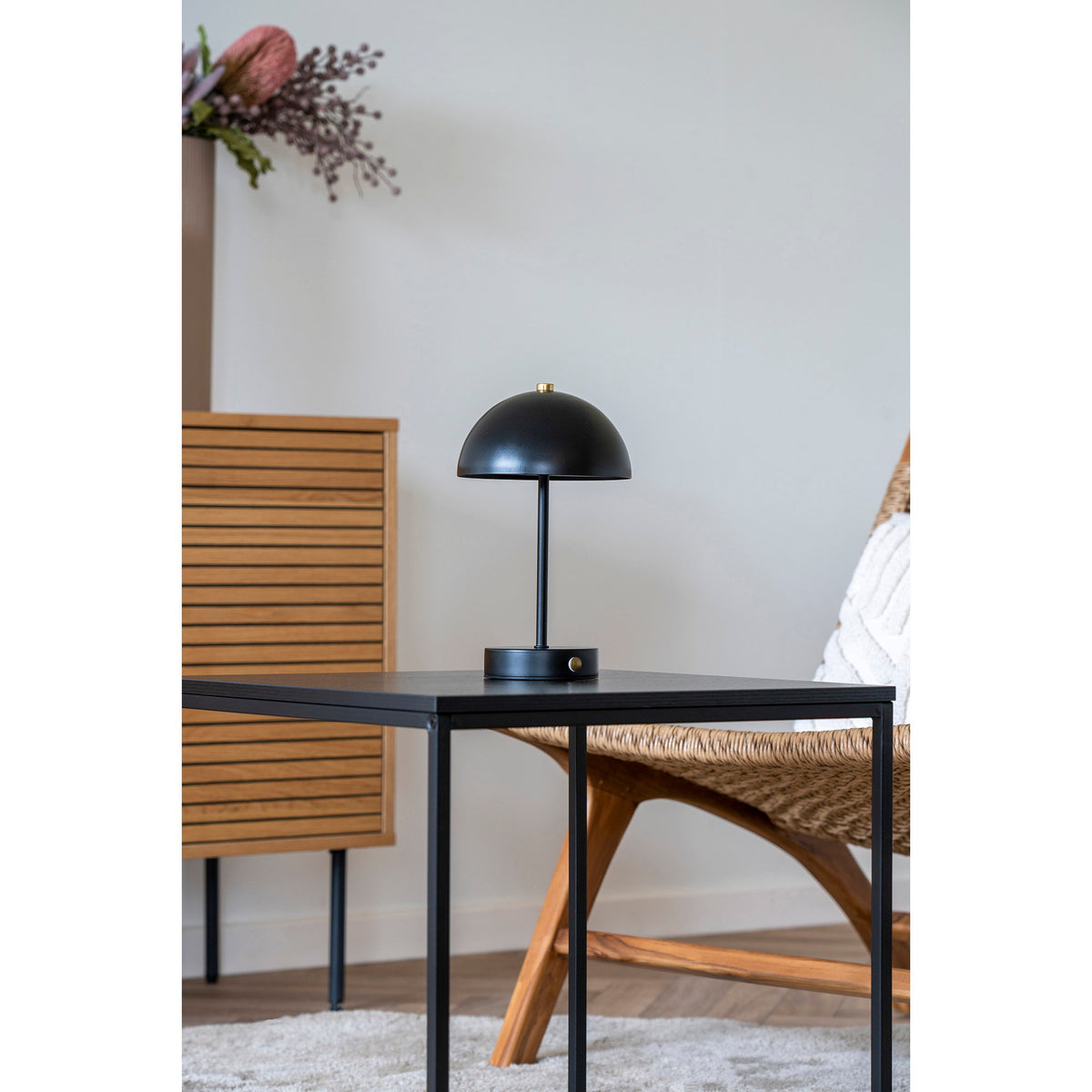 
Lampada da tavolo di design ricaricabile «Holty» - Nero