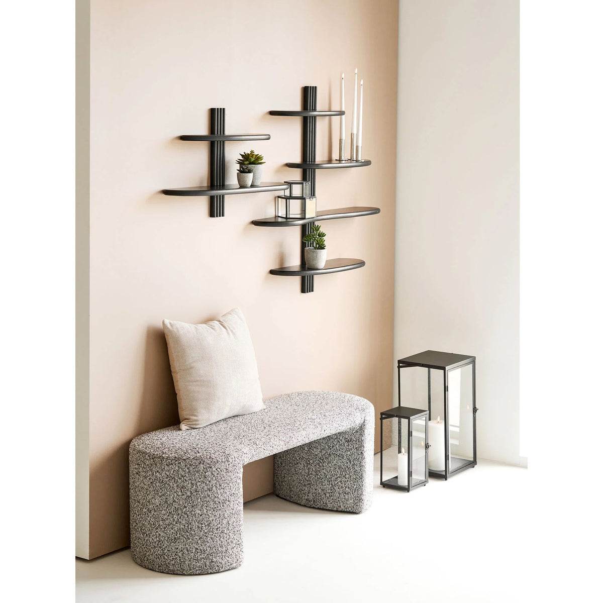 
Set di lanterne portacandela di design «Ibra» (2 pezzi)