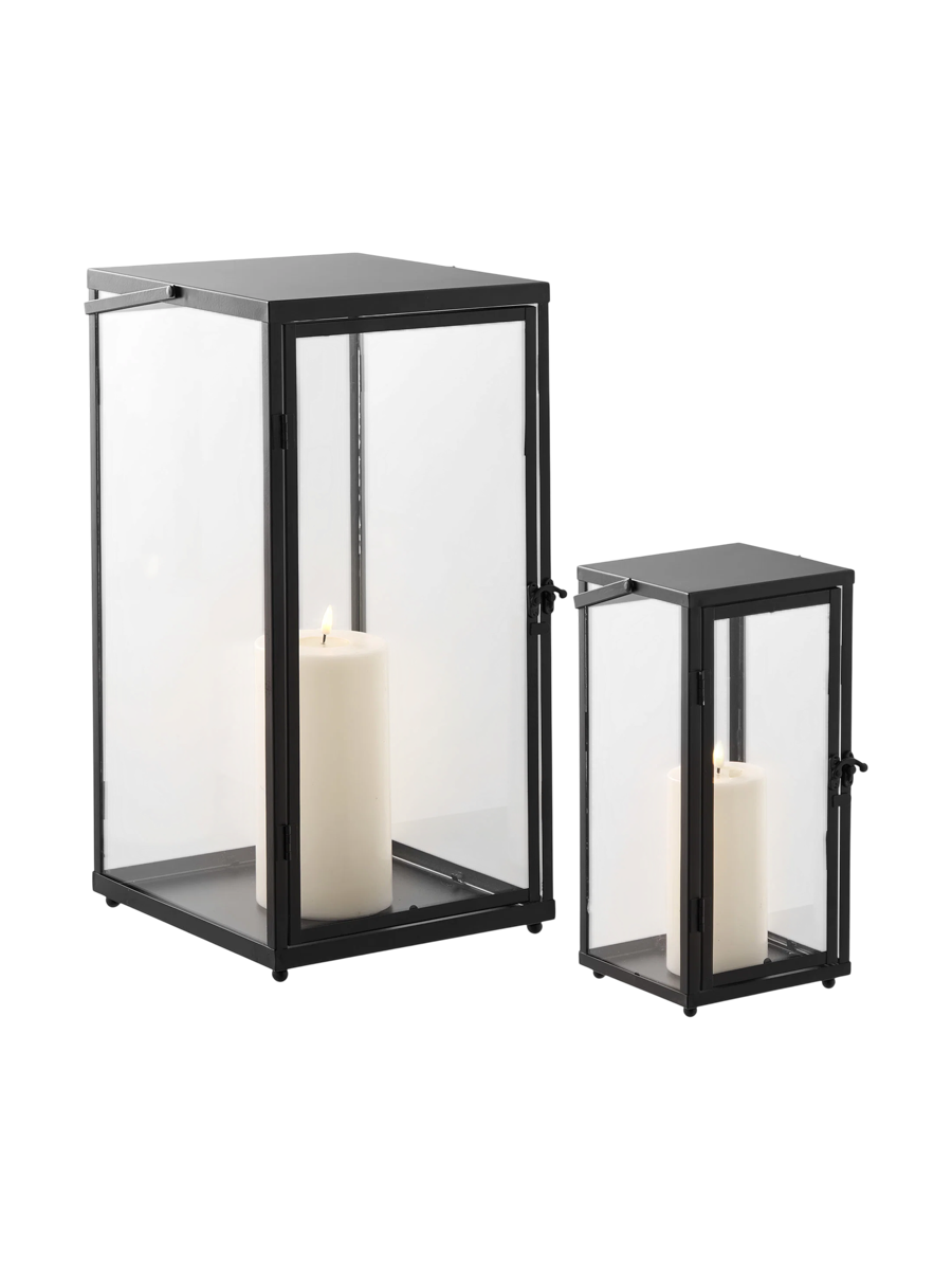 
Set di lanterne portacandela di design «Ibra» (2 pezzi)