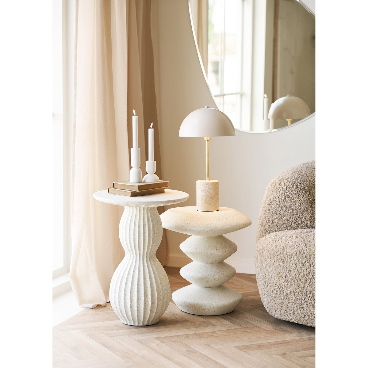 
Lampada da tavolo di design «Sheffield» con base in marmo