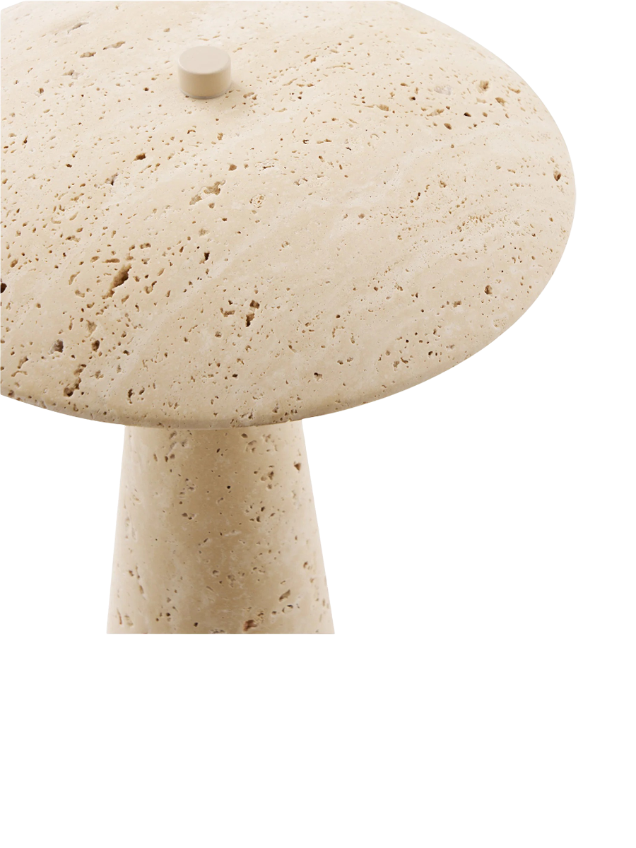 
Lampe à poser design « Cosette » en travertin