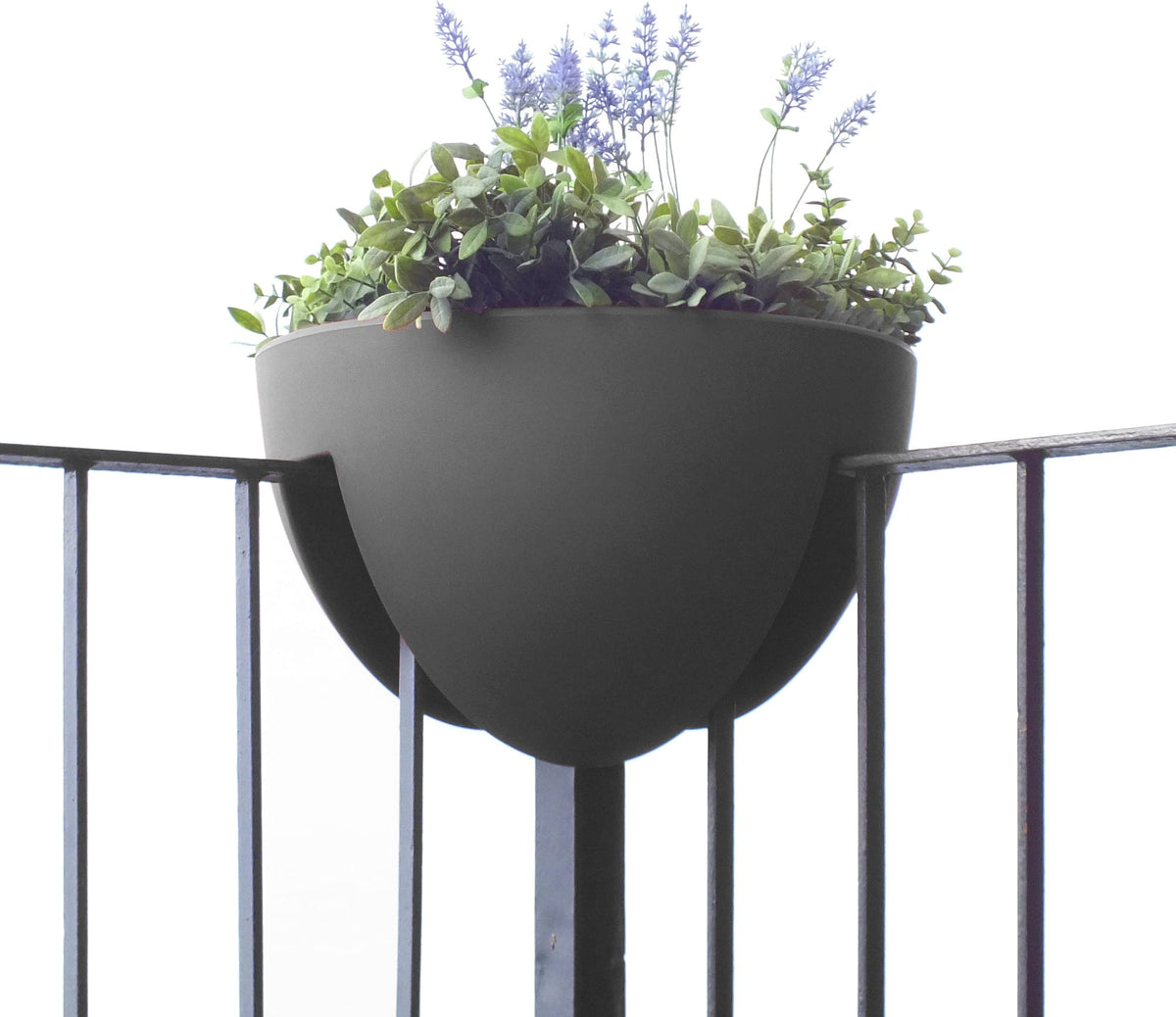
Jardinière de balcon Eckling Ø 45 cm - Graphite