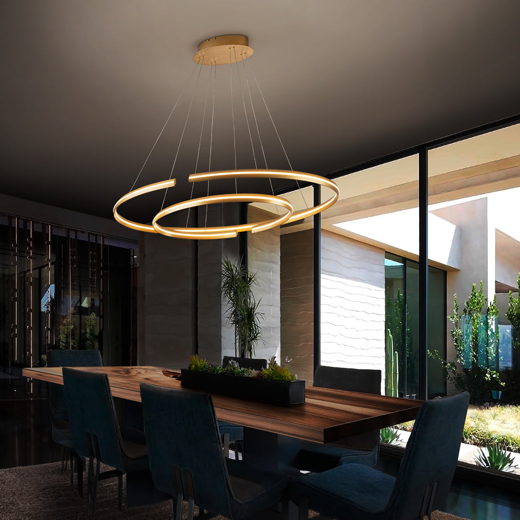 
Dimmable LED designer pendant light “Elipse II” with remote control