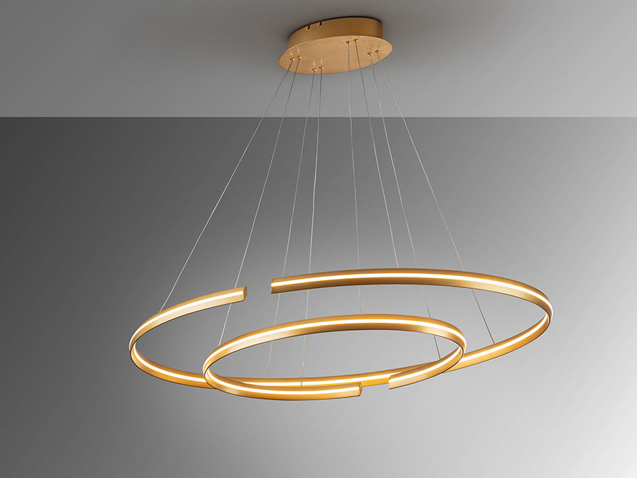 
Suspension LED design à intensité variable « Elipse II » avec télécommande