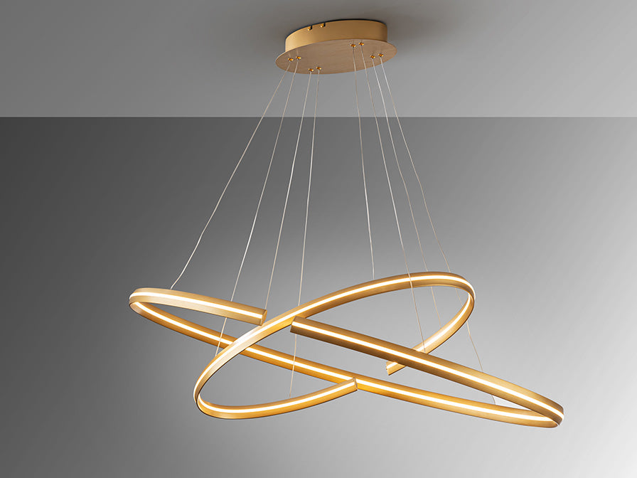 
Suspension LED design à intensité variable « Elipse II » avec télécommande