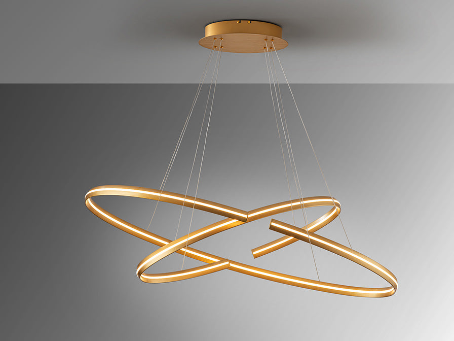 
Suspension LED design à intensité variable « Elipse II » avec télécommande