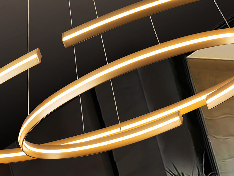 
Suspension LED design à intensité variable « Elipse II » avec télécommande