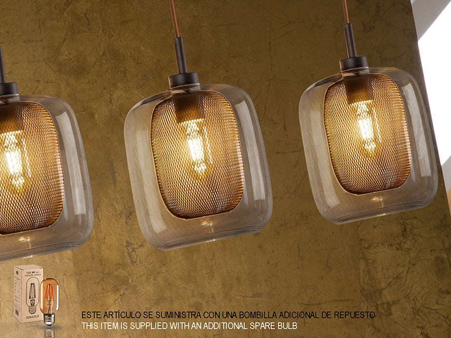 
LED Design Pendellampe „Fox“ 4-flammig - ohne Fernbedienung