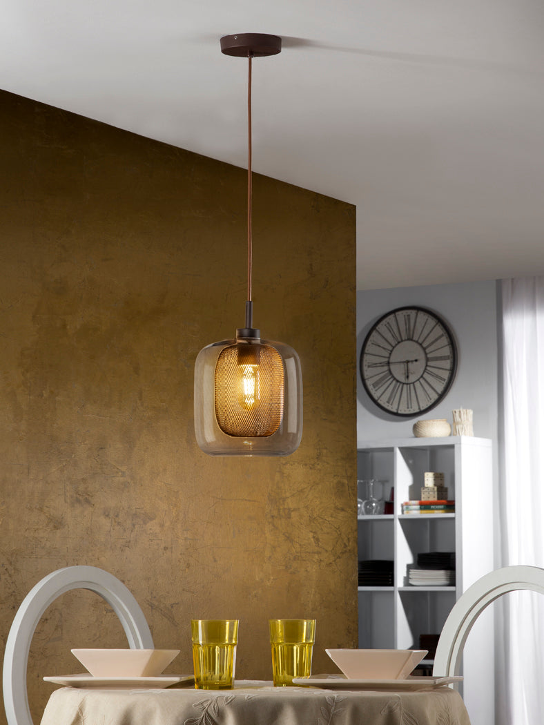 
LED designer pendant light “Fox”, 1-light - Ø 20 x 29 cm