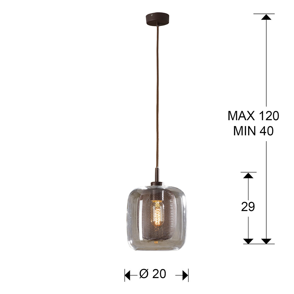 
LED Design Pendellampe „Fox“ 1-flammig - Ø 20 x 29 cm