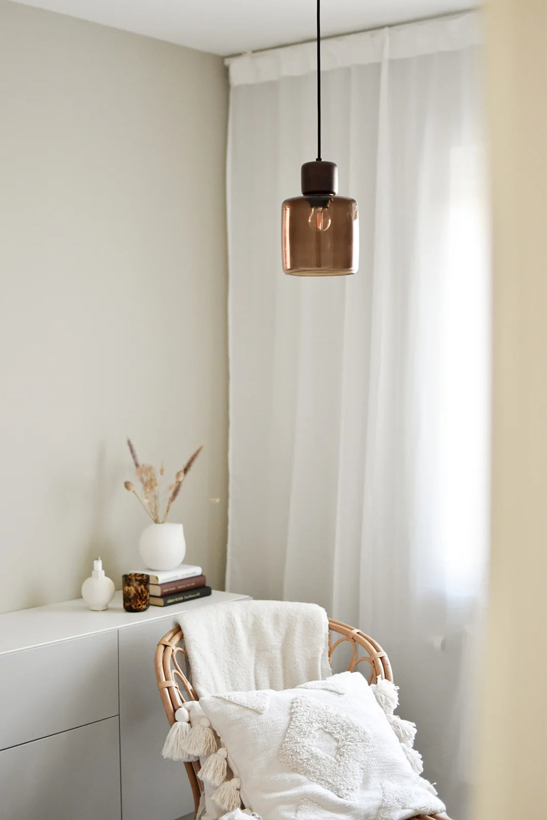 
Design Pendellampe „Dot“ - Braun