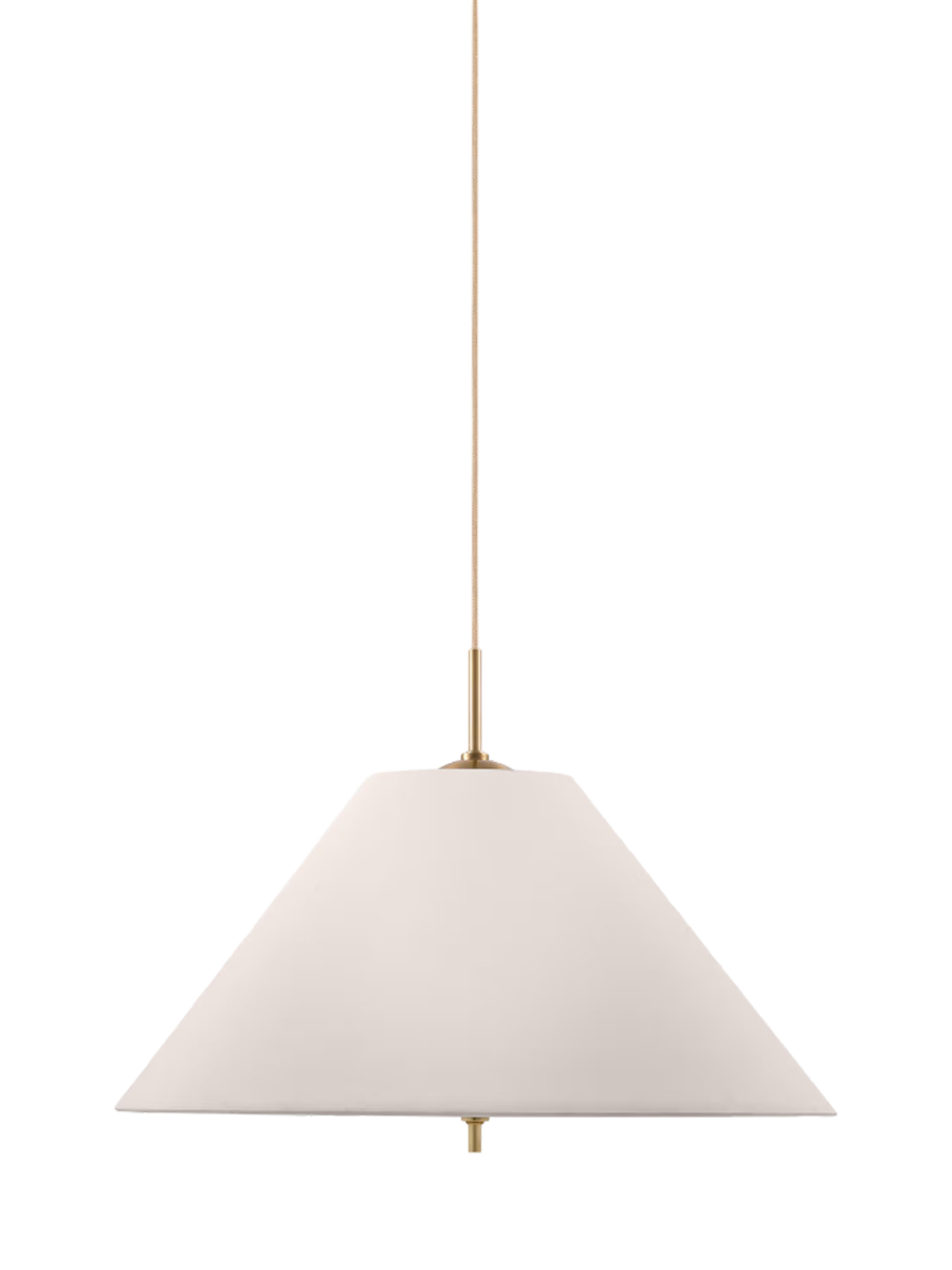
Design Pendellampe „Iris“ Ø 50 cm - Cream/Gold