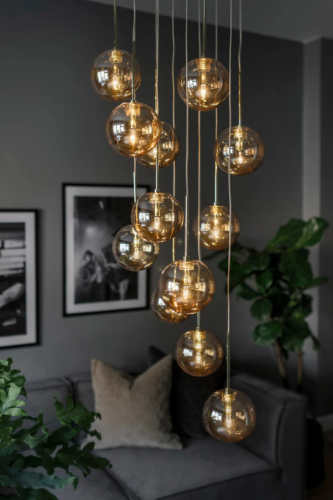 
Design Hängelampe „Skyfall“ Ø 30/ H max. 213 cm
