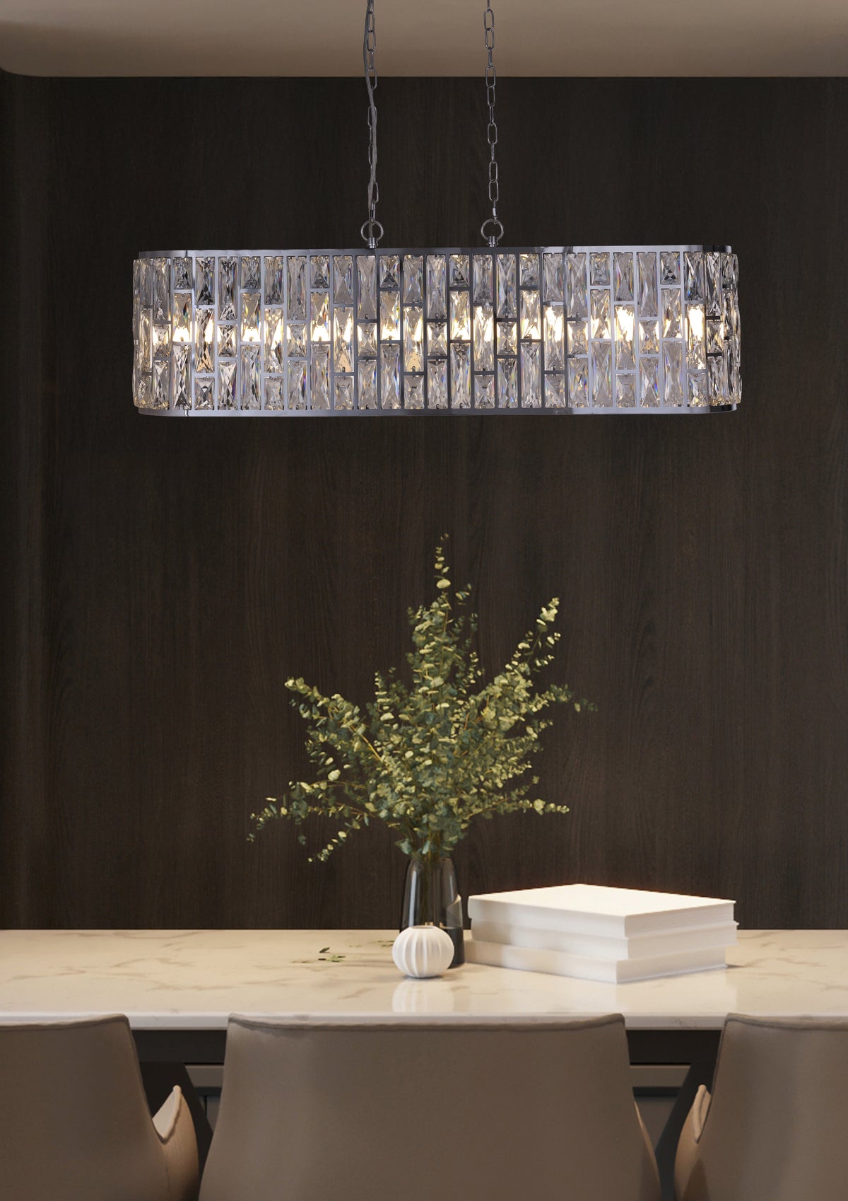 
Design Pendellampe "Bijou" - Chrom & Klar