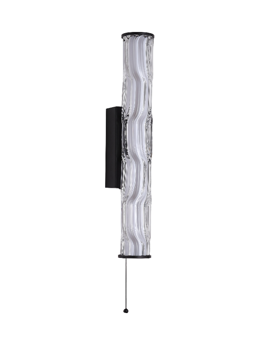 
Applique et luminaire de salle de bain LED design "Vibrate II" - Noir