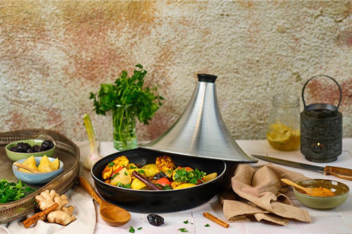 
Tajine design de qualité supérieure « Looris » avec couvercle