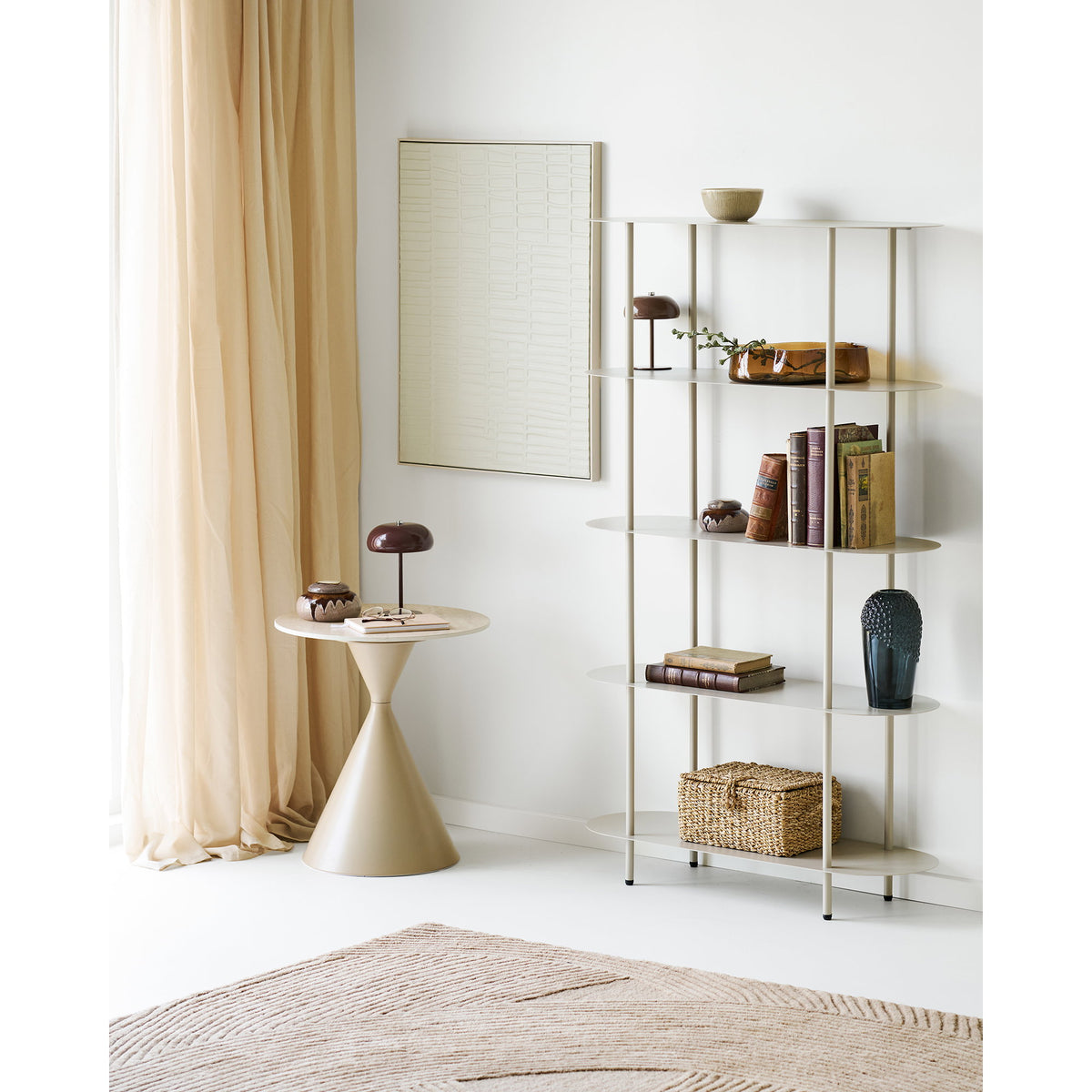 
Lampada da tavolo di design ricaricabile «Margarete» - Braun