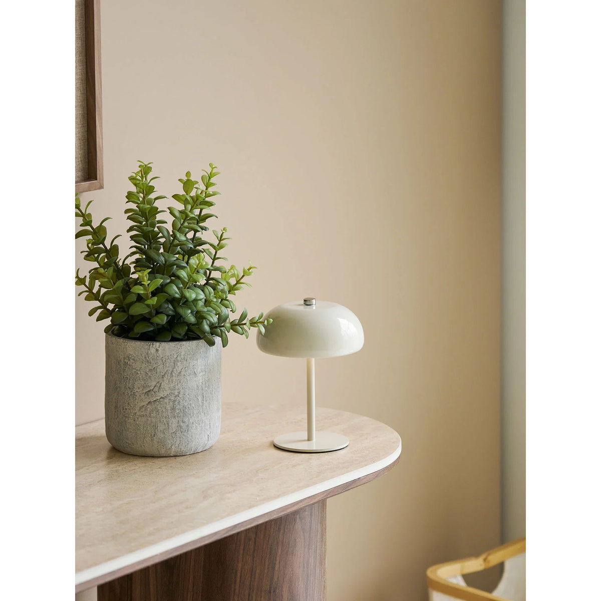 
Lampe à poser design rechargeable « Margarete » - Beige
