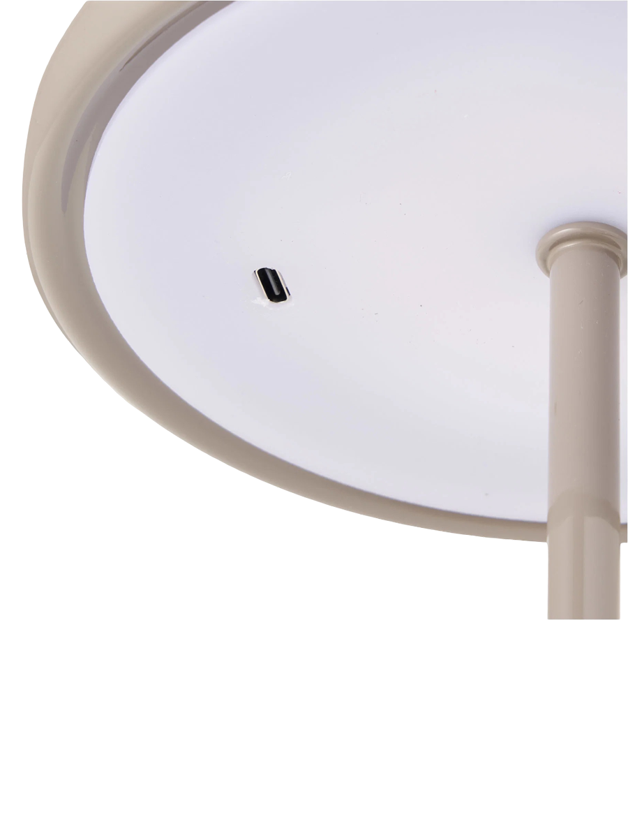 
Lampe à poser design rechargeable « Margarete » - Taupe
