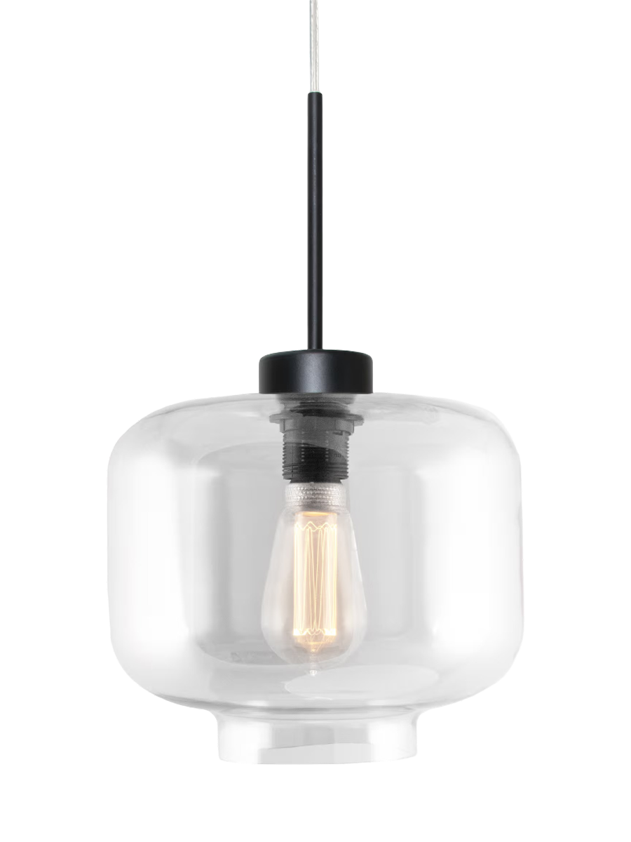 
Design Pendellampe „Ritz“ Ø 25 cm - Klarglas