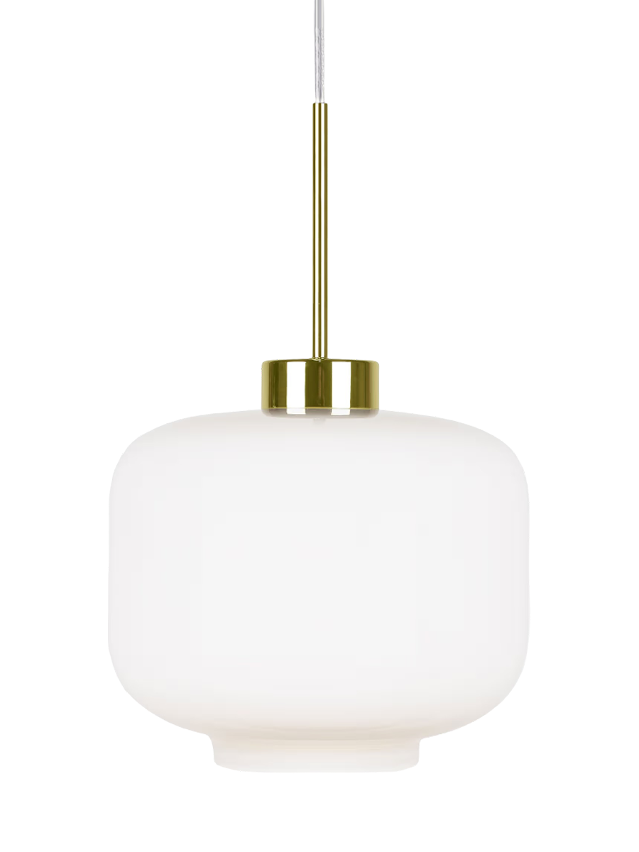 
Design Pendellampe „Ritz“ Ø 25 cm - Weiss/Gold