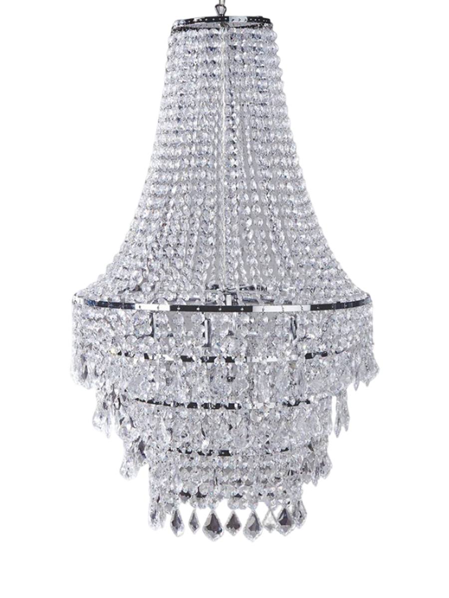 
Large Chandelier "Royal" 4-light - Ø 60/ H 105 cm