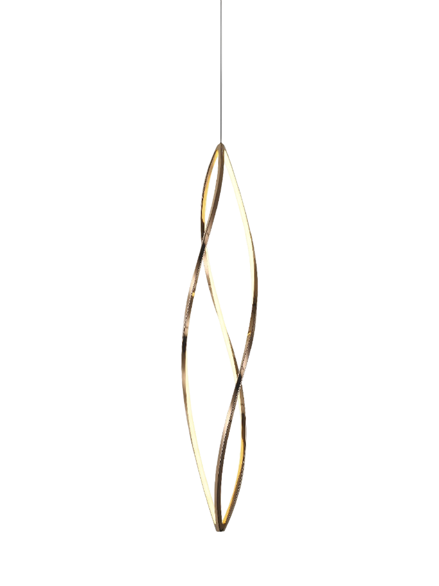 
Dimmable designer LED pendant lamp “Adele” with remote control - Ø 22 x 118 cm