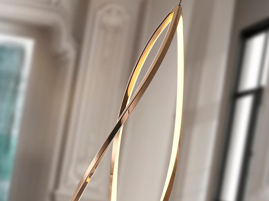 
Lampe suspendue LED design à intensité variable « Adele » avec télécommande - Ø 22 x 118 cm