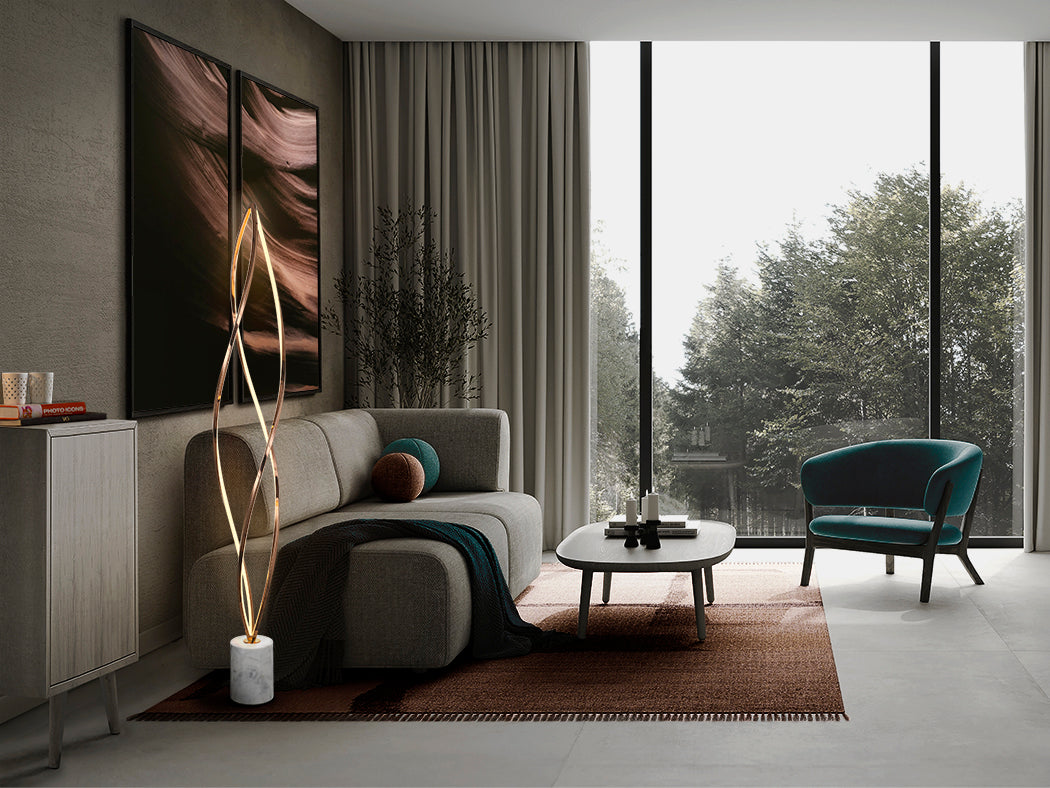 
Lampadaire design LED à intensité variable « Adele »