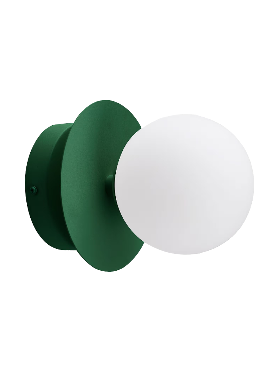 
Design Wand- und Deckenlampe „Art Deco“ - Weiss/Grün