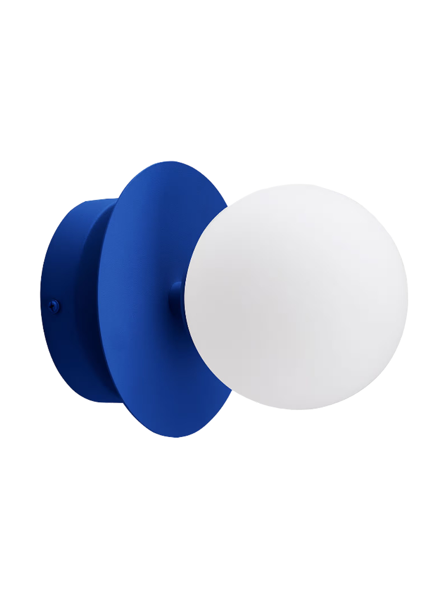
Design Wand- und Deckenlampe „Art Deco“ - Weiss/Königsblau