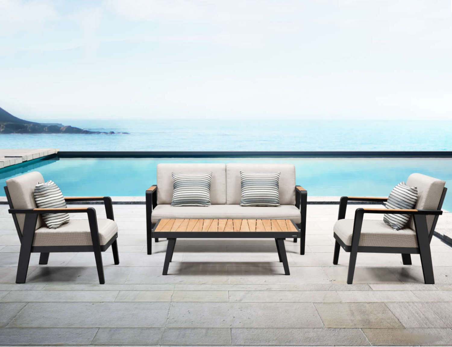 
Premium Garden Lounge Set "Emoti", for 4 people